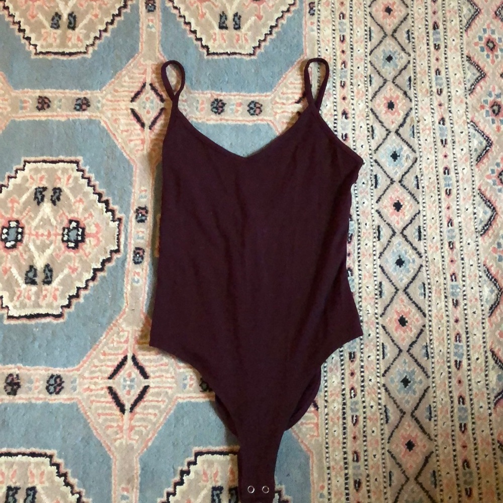 Forever 21 purple basic tank top bodysuit